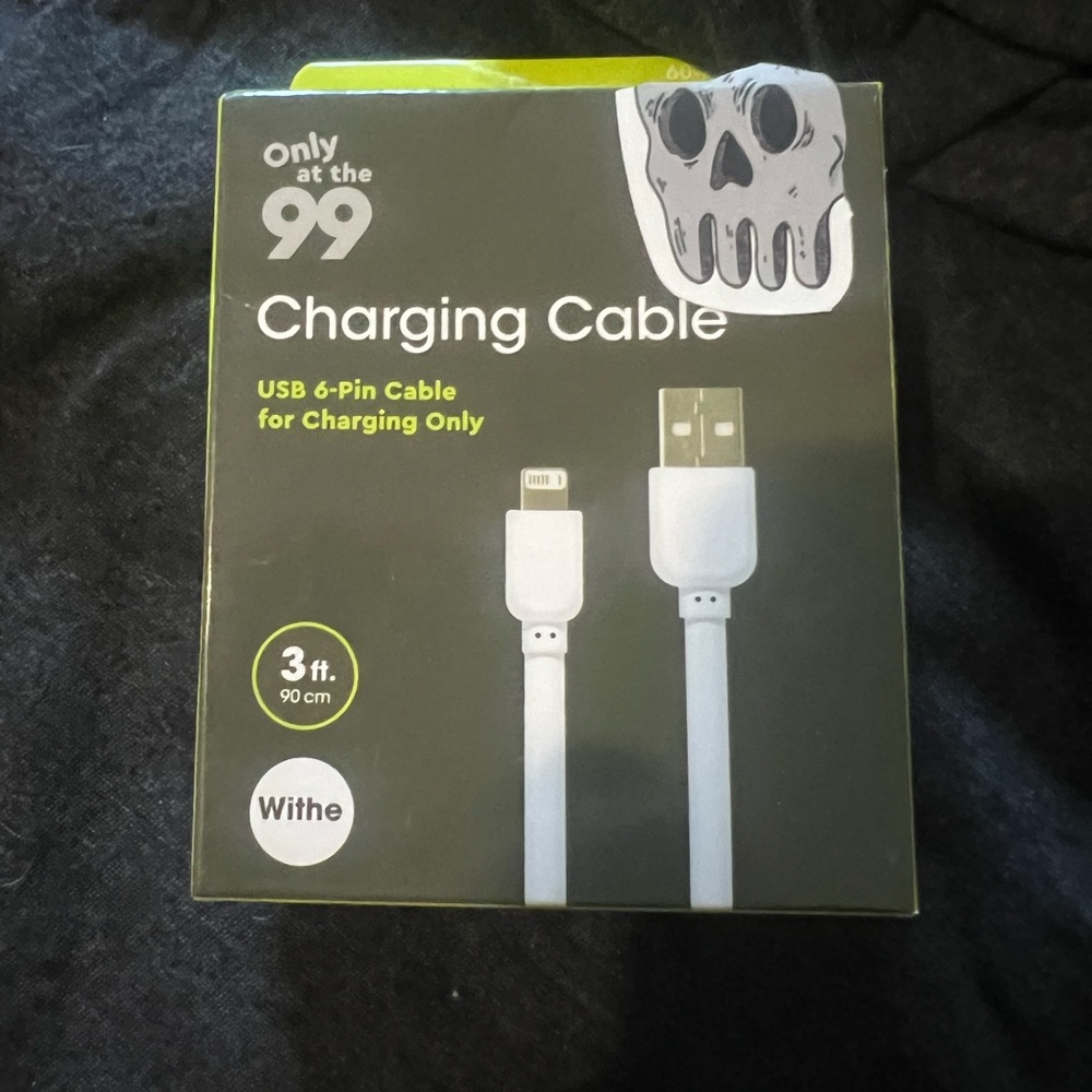 USB 6-Pin Charging Cable - White